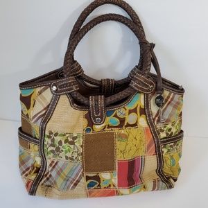Fossil Patchwork Hippy Hobo Boho handbag